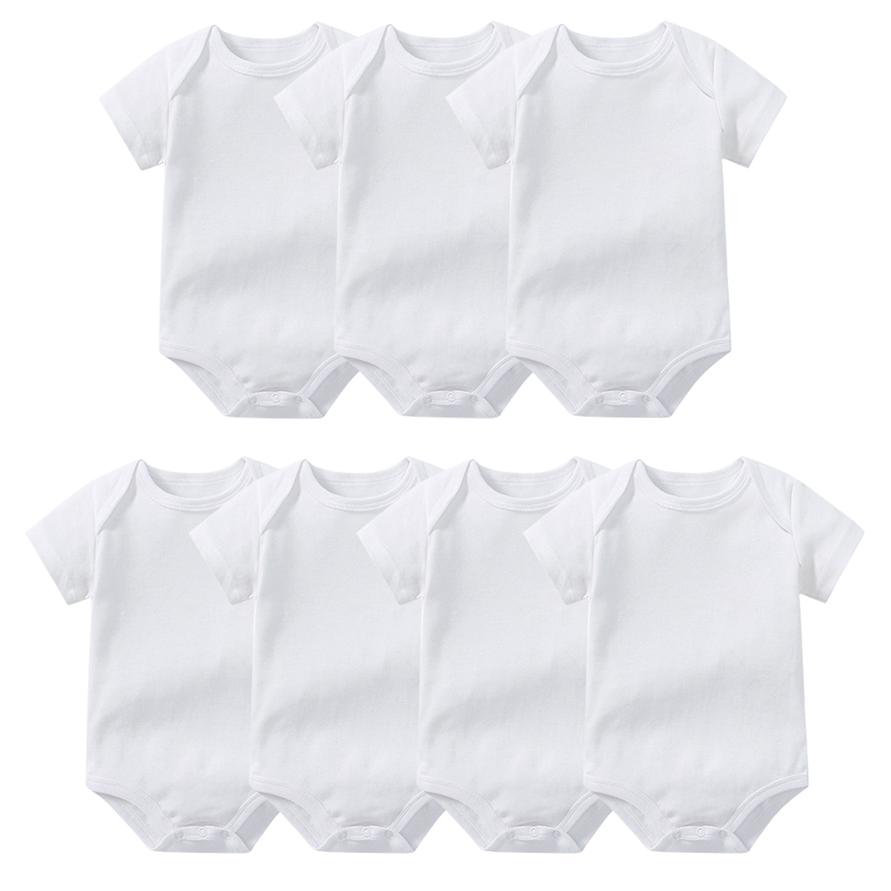 Baby Clothing Factory Shop - 7-teiliges Set Dicke 100% Baumwolle Neugeborenen-Bodys