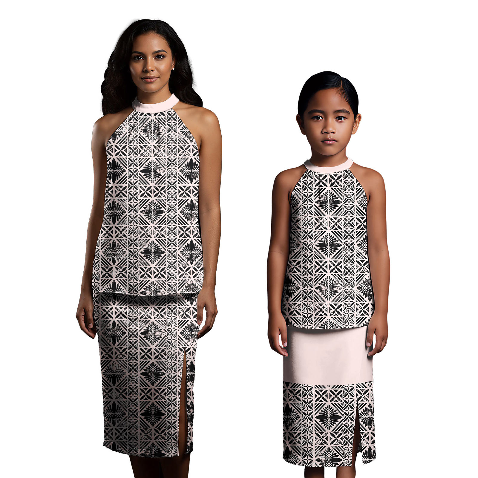 Baby Q Clothing - Samoanisches Tatau Fidschian Design Familien-Set, Kleidung,