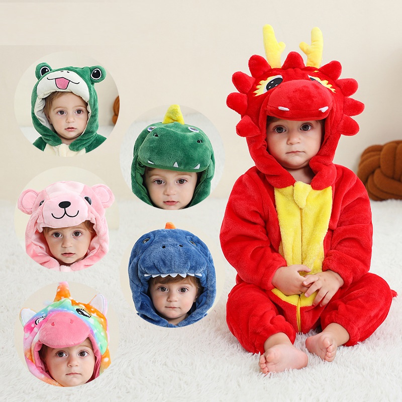 Baby Clothing Factory Shop - Baby Strampler Winter Kostüm Flanell Kapuzen