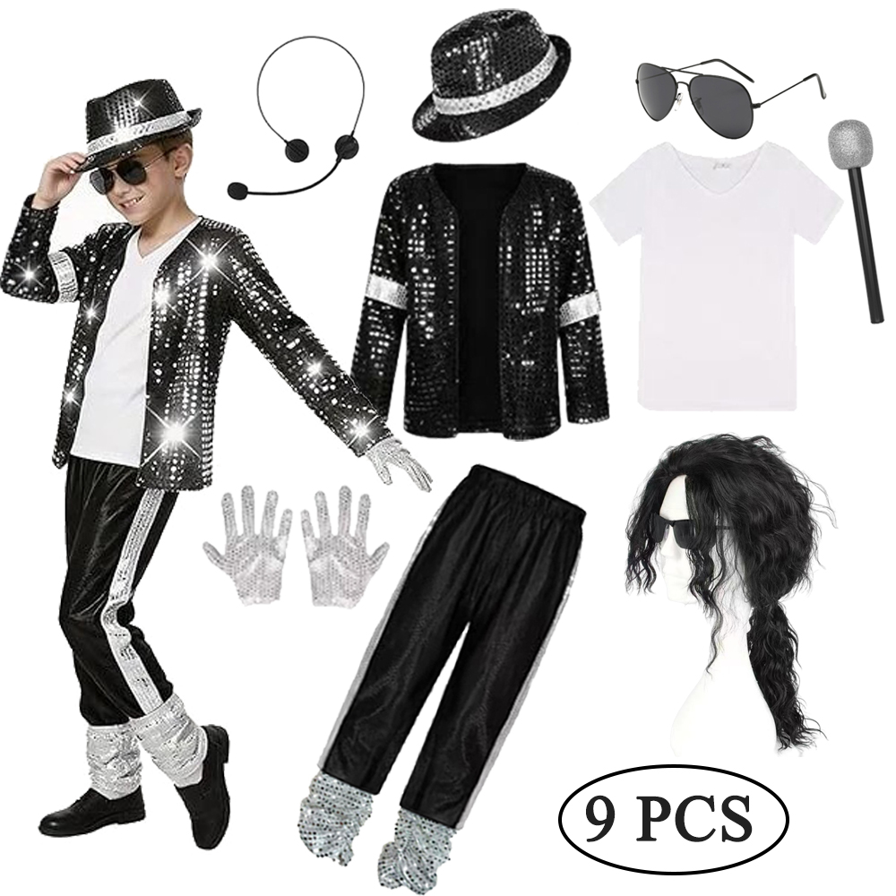 Baby Q Clothing - Kinder Jackson Pop-Star Jackson Cosplay Kostüm