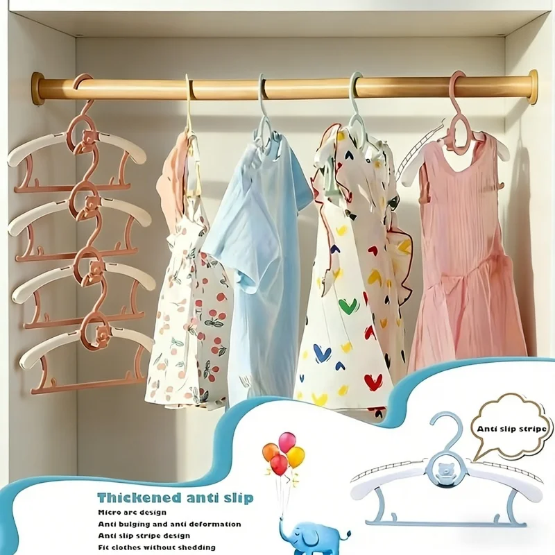 Baby Clothing Rack - 30er-Pack PP-Kunststoff Babykleiderbügel, einziehbar, rutschfest, langlebig,