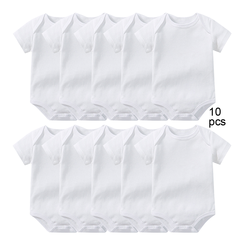 Baby Clothing Factory Shop - 10er-Pack dicke Baumwoll-Baby-Bodys, Neugeborenen-Overalls, Großhandel, Sommer-Kleinkind-Jumpsuits,