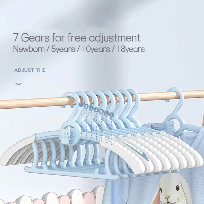 Baby Clothing Rack - 10 Stück Baby-Kleiderbügel, ausziehbar, rutschfest, für