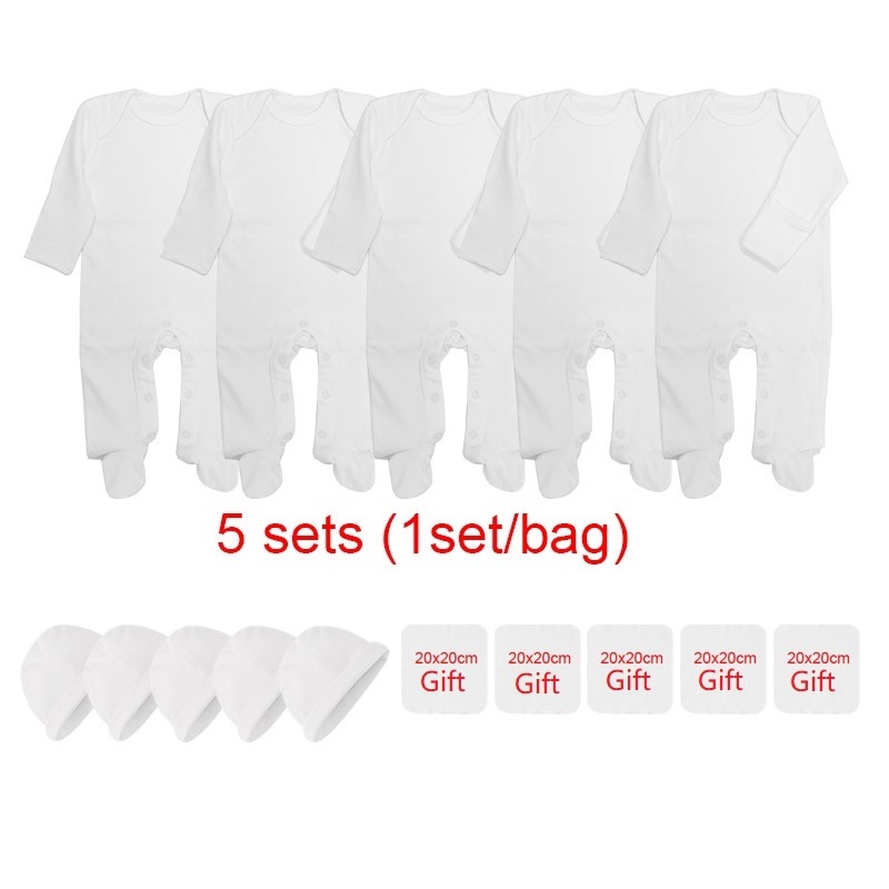 Baby Clothing Factory Shop - 5 Sets Neugeborenen-Babykleidung: Strampler, Mützen, Schlafanzüge,