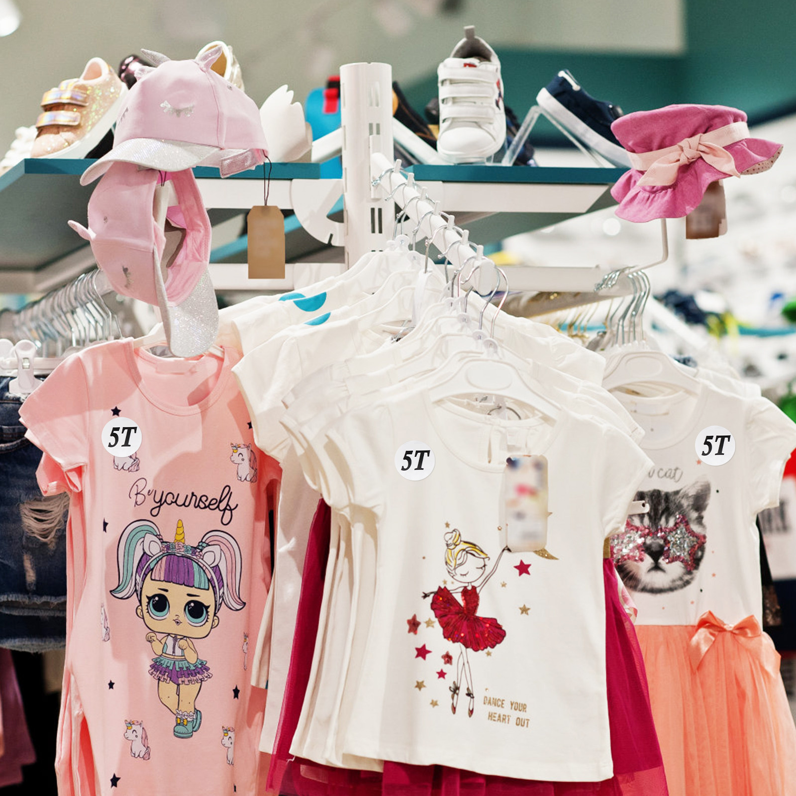 2 Rollen Kleidungsgrößen-Aufkl – Baby Clothing Factory Shop Bewertung und Preis