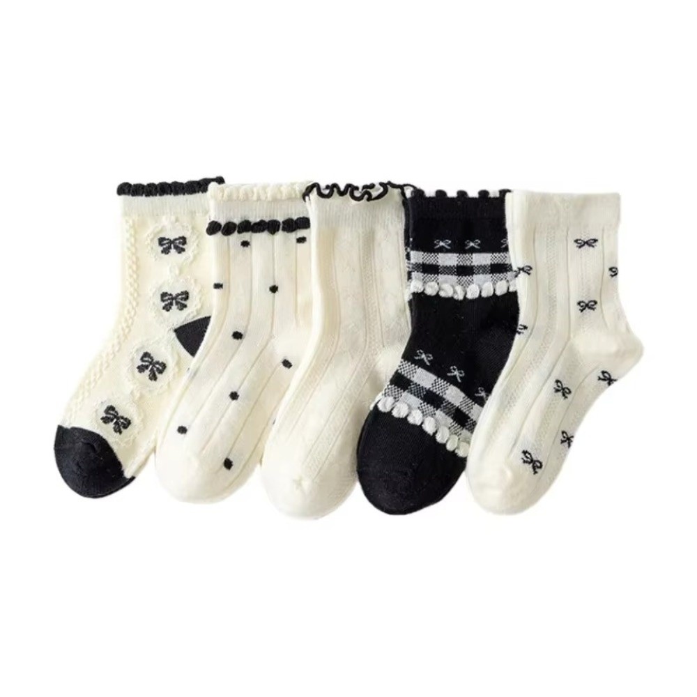5 Paar Set Baumwoll-Crew-Socke – Toddler Sock Set Bewertung und Preis