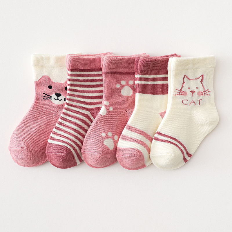 5 paare/satz Cartoon Baby Mädc – Toddler Sock Set Bewertung und Preis