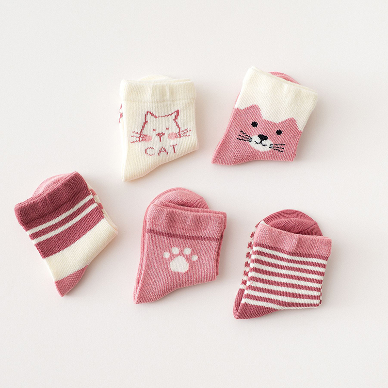 5 paare/satz Cartoon Baby Mädc – Toddler Sock Set Bewertung und Preis